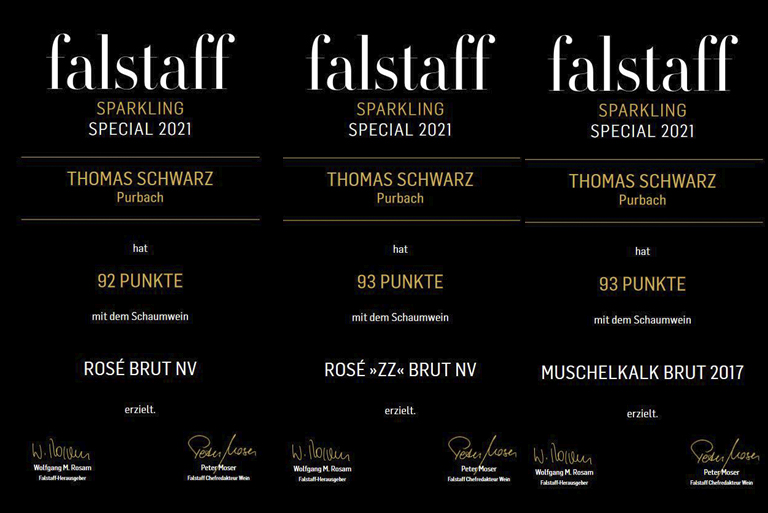 Top-Falstaff-Bewertungen für Schaumweine vom Kloster am Spitz