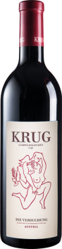 Die Versuchung Rot Cuvée in Holzkiste | Krug Gustav