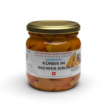 Ingwer-Kürbis in Sirup  380 gr | Meerkämper Delikatessen